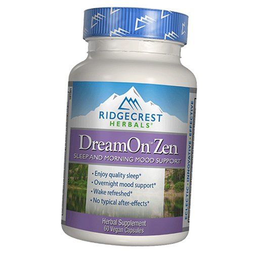 

Природный Комплекс для здорового сна, DreamOn Zen, Ridgecrest Herbals 60вегкапс (71390012)