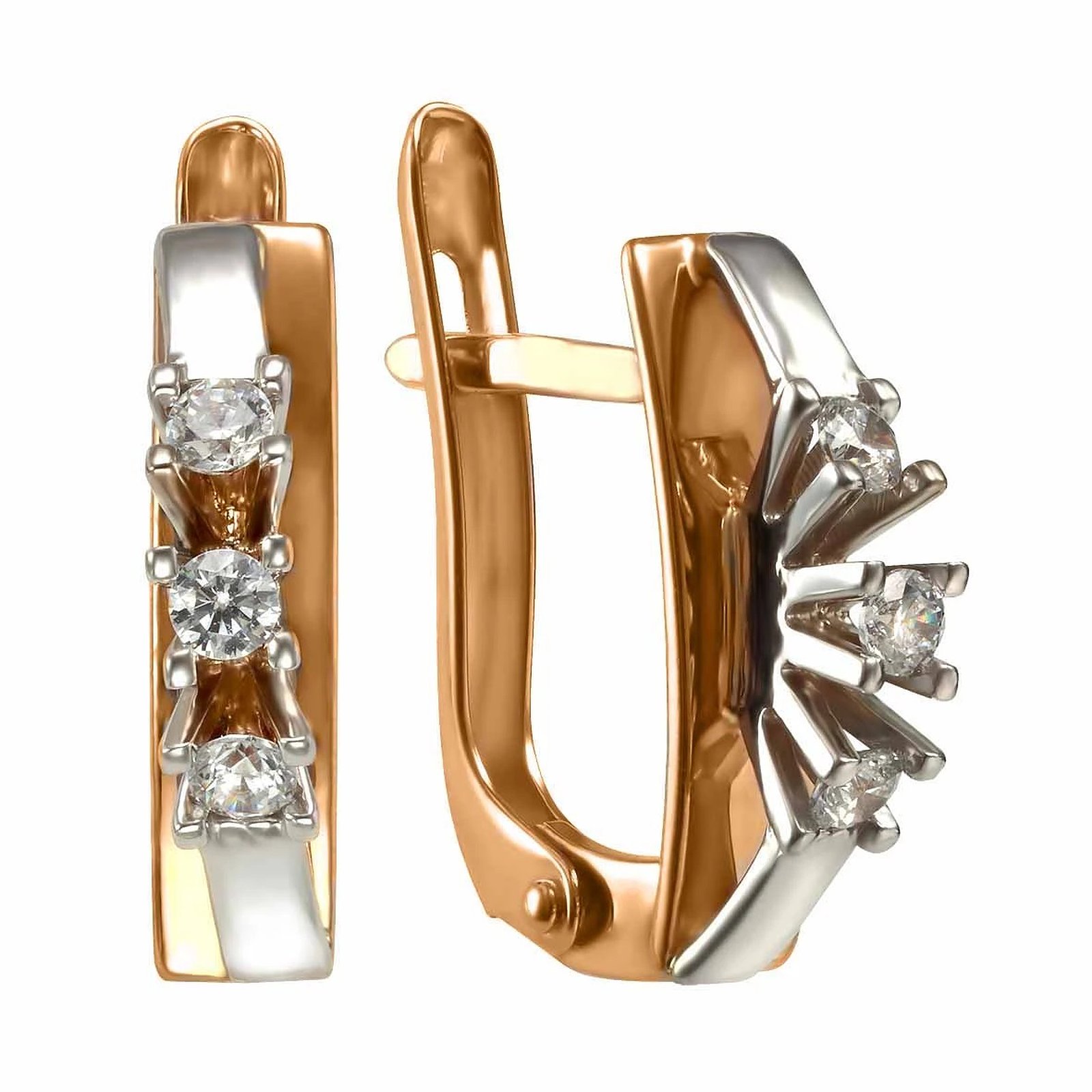

Серьги из золота с куб. циркониями 1754037