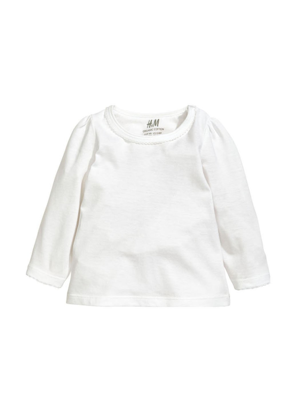 

Лонгслив H&M HOM91073 9-12 мес. (80см.) белый