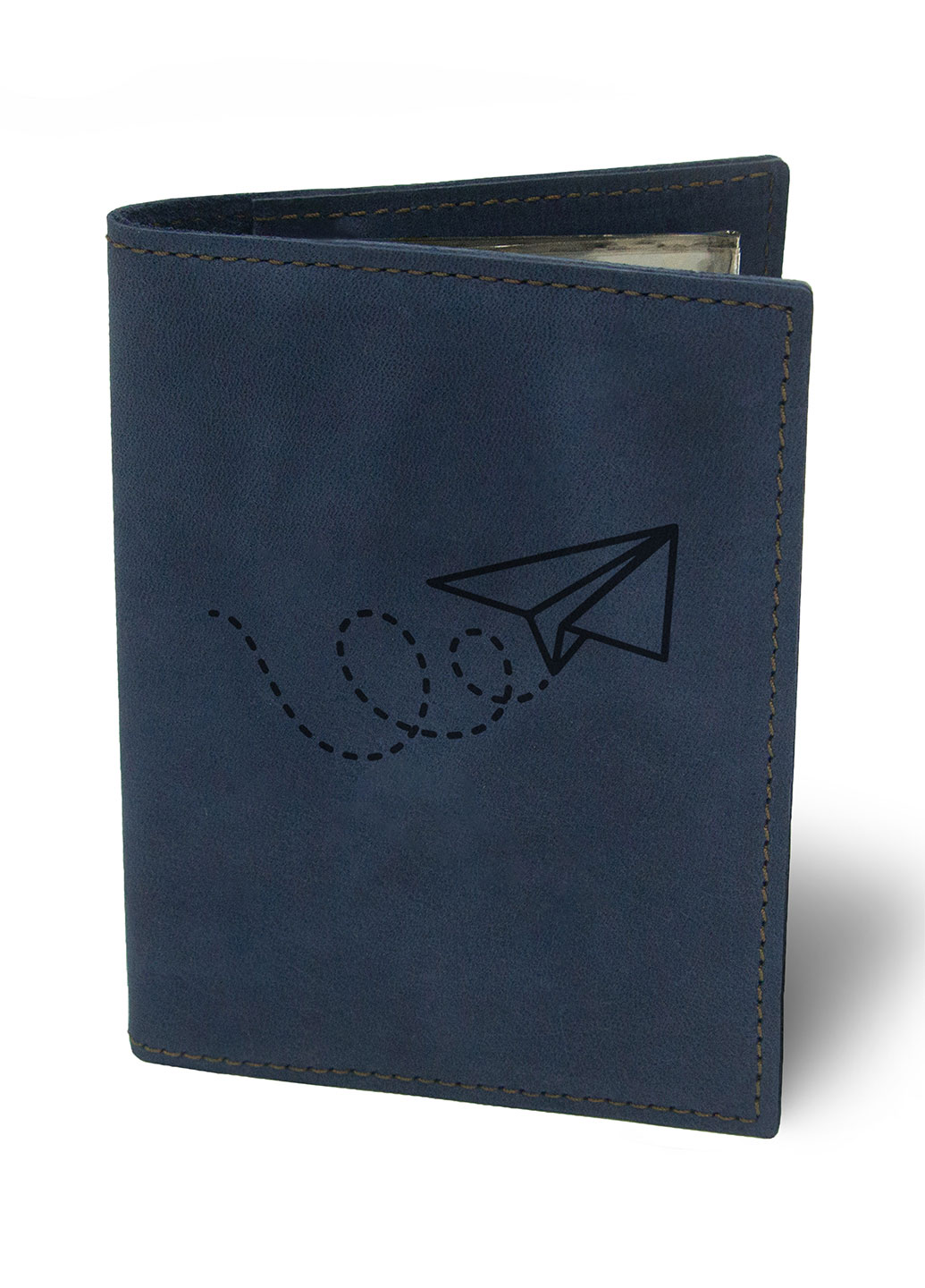 

Обложка для автодокументов Полет М01 синяя (177408)