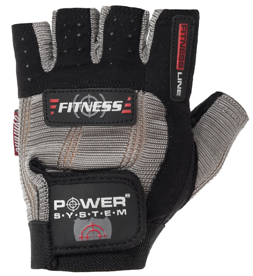 

Перчатки для фитнеса и тяжелой атлетики Power System Fitness PS-2300 Grey-Black M (R145470)