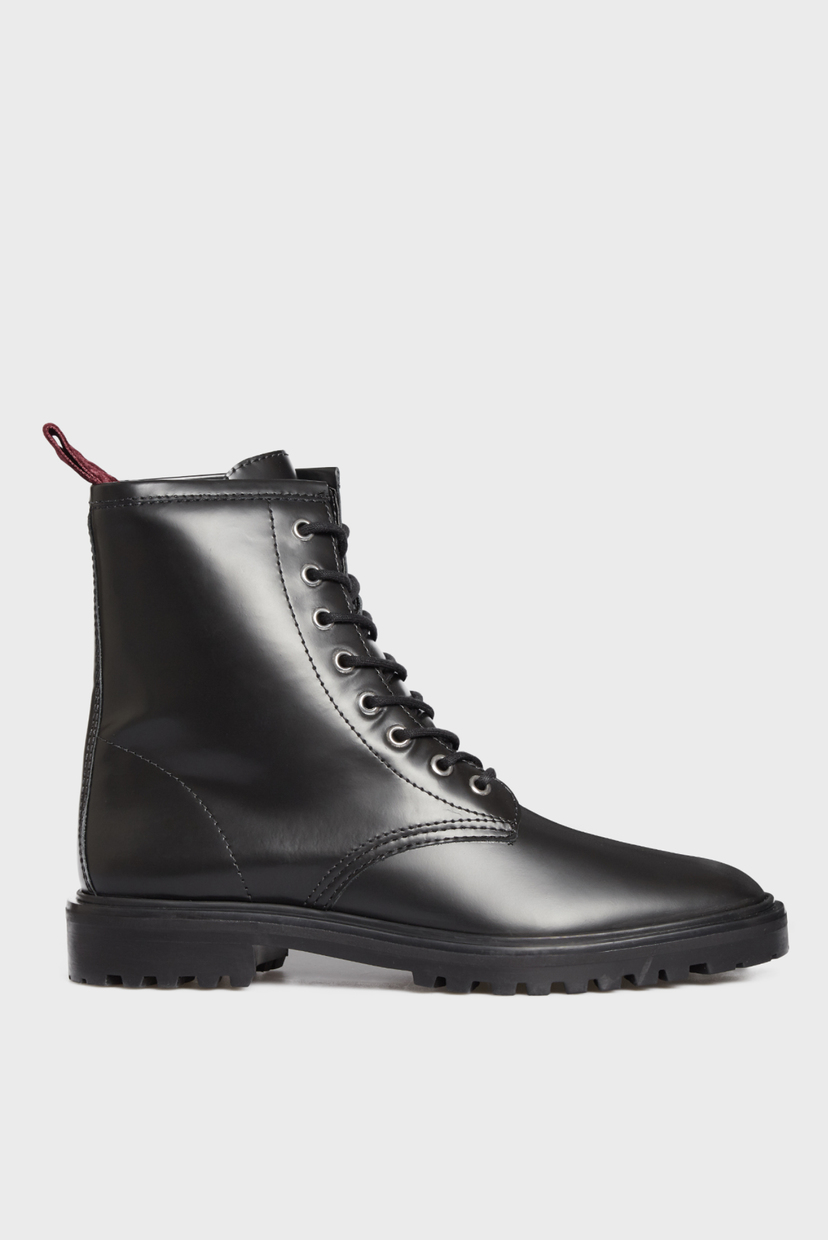 

Женские черные кожаные ботинки Schutz 38 S2076600080001U