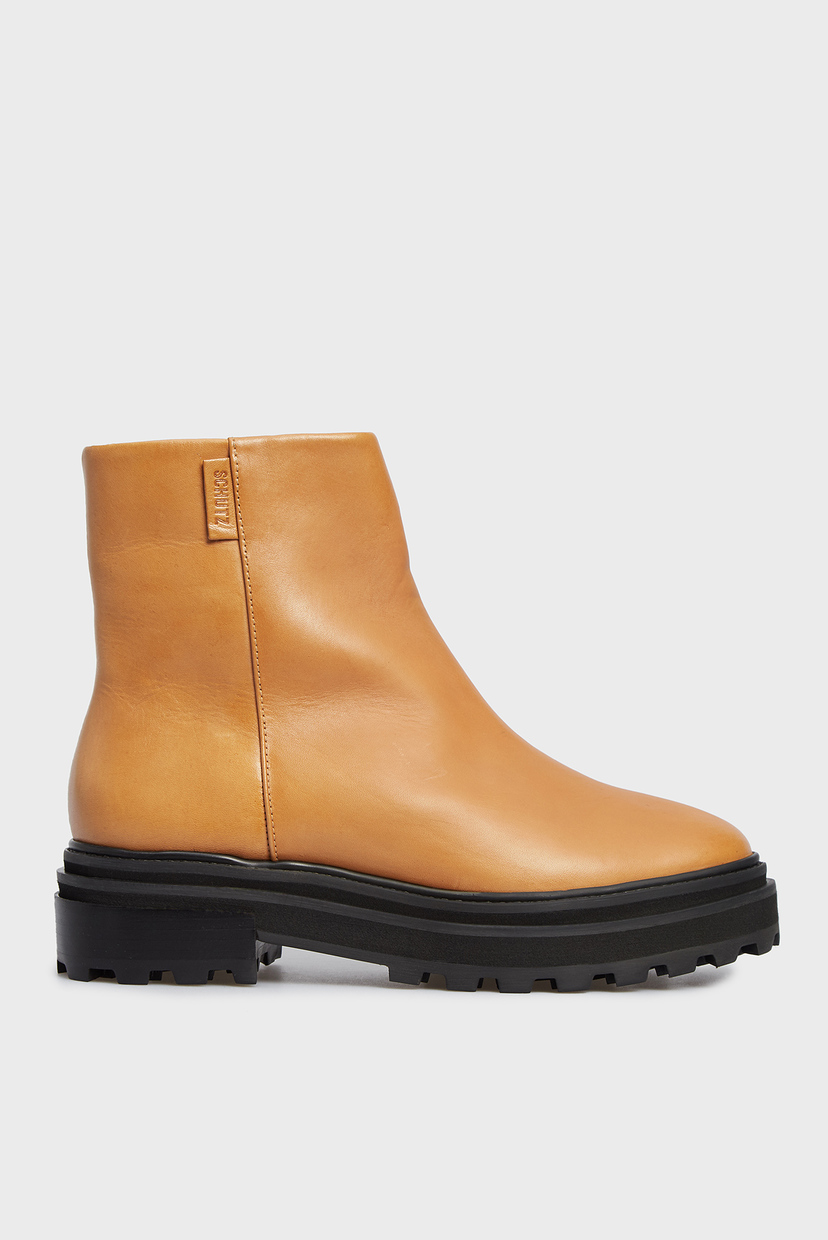 

Женские желтые кожаные ботинки Schutz 37 S2106100040001U