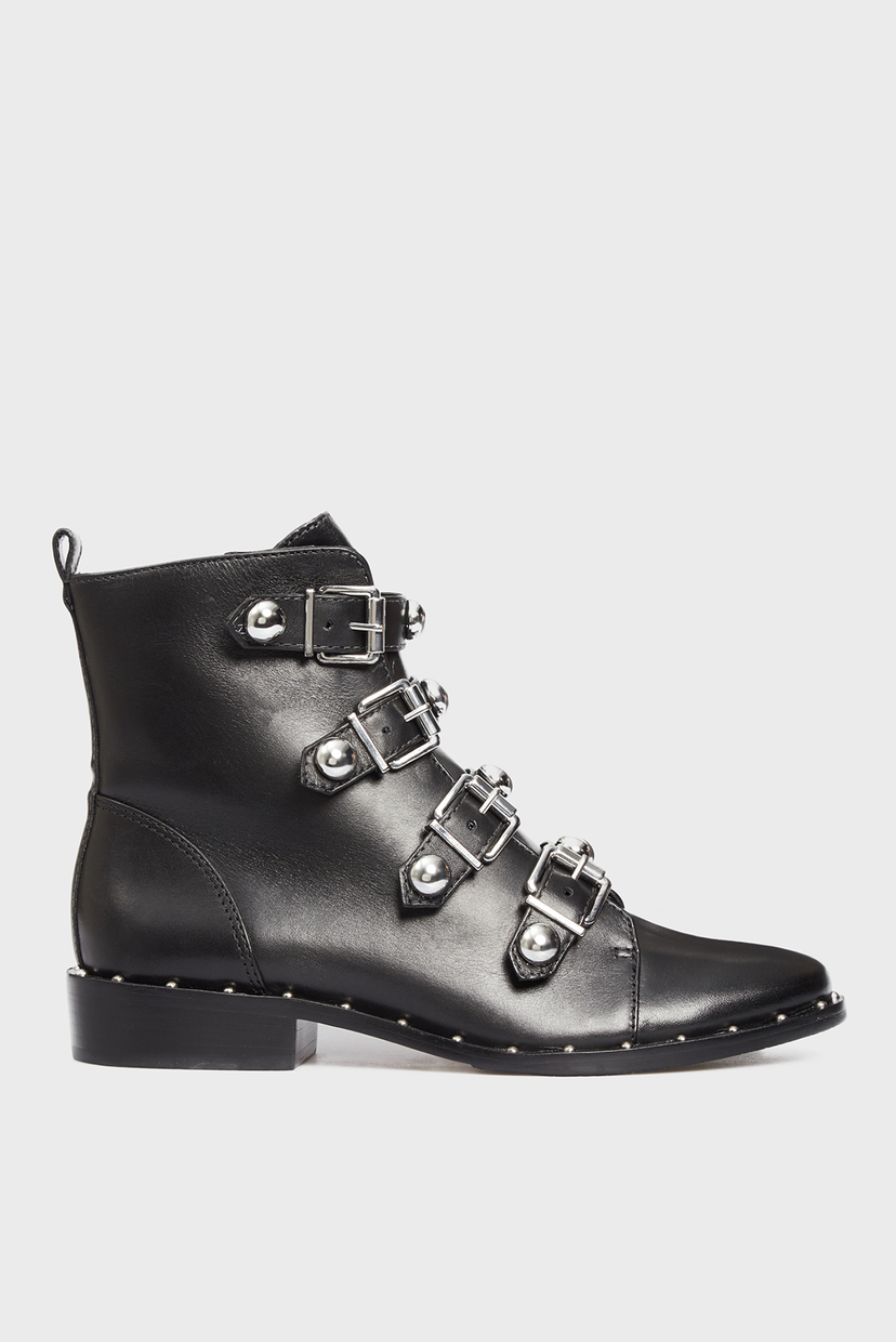 

Женские черные кожаные ботинки Schutz 38 S2007100200002U