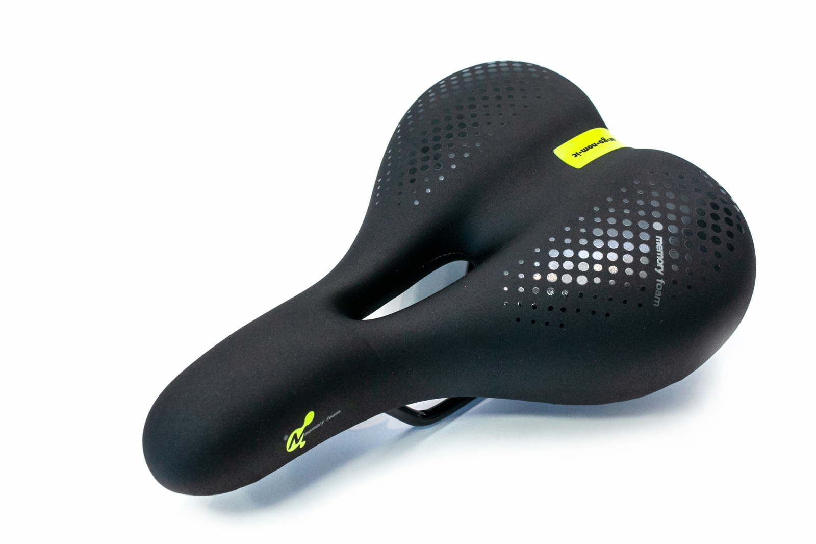 

Седло комфортное с отверстием Memory foam 265*190 DDK DDK-391MF (черный с желтым) SAD-091