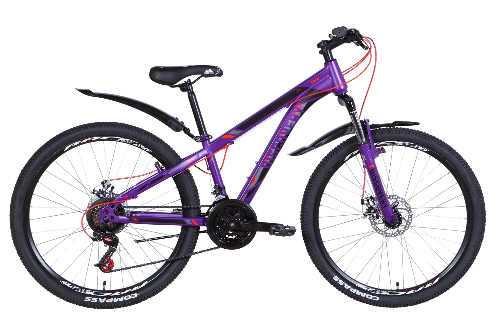 

Велосипед 26" Discovery TREK DD 2021 (черно-красный) Discovery OPS-DIS-26-397