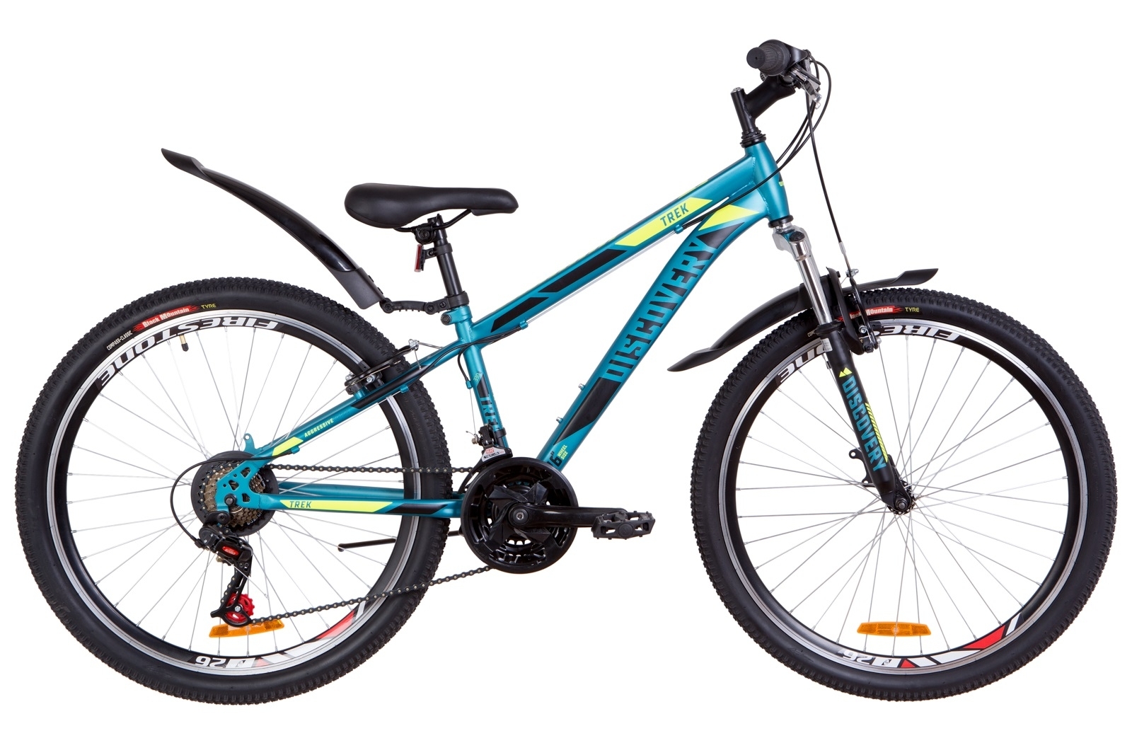 Велосипед 26" Discovery TREK AM 14G Vbr сталеве з крилом пластиковий ...