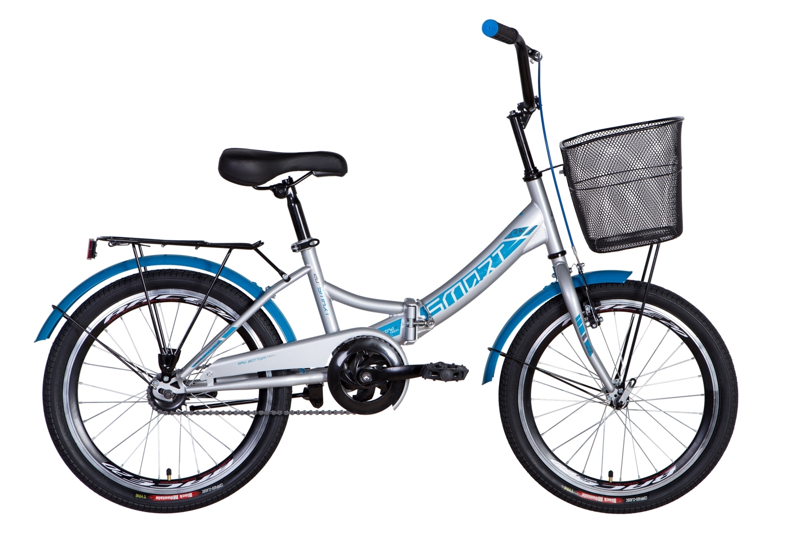 

Велосипед 20" Formula SMART с корзиной 2021 (серебристо-синий) Formula OPS-FR-20-062