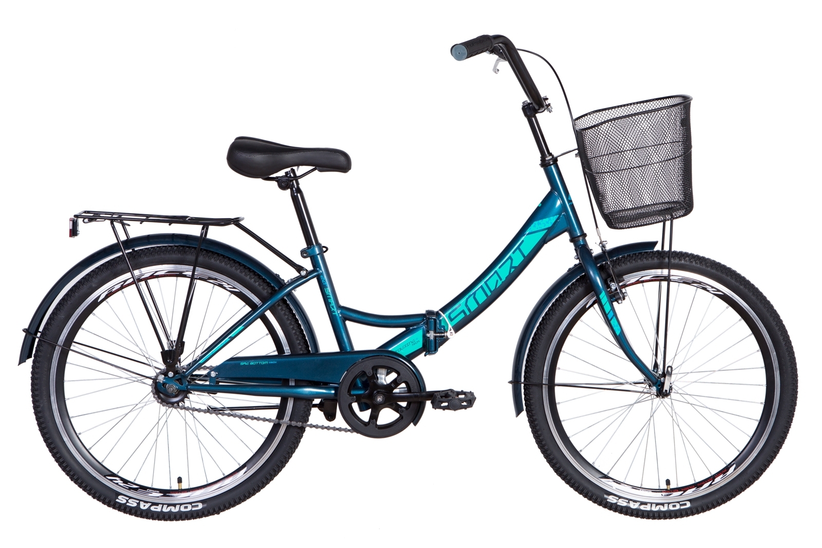 

Велосипед 24" Formula SMART с корзиной 2021 (малахитовый) Formula OPS-FR-24-243