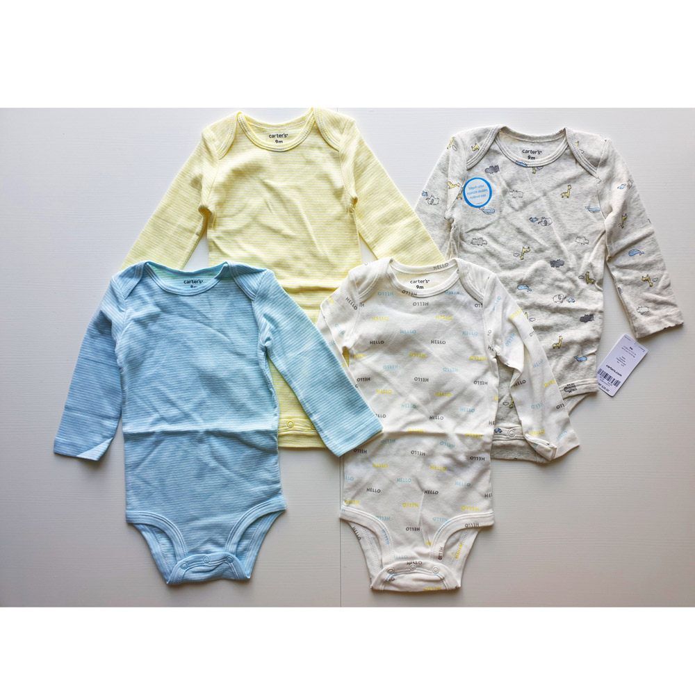 

Боди набор из 4 шт Carters 4-Pack Striped Original Bodysuits 80 см Разноцветные (17640410-12)