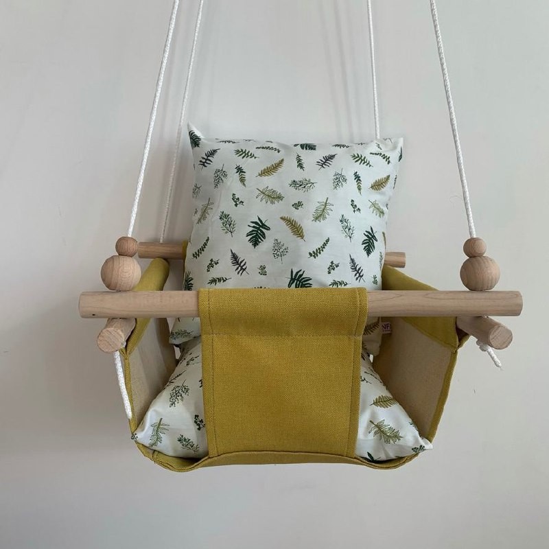 

Детская качеля Infancy Папоротник, Желтая основа