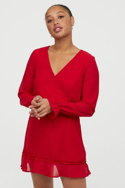 

Платье H&M 40 красное (1202-888)