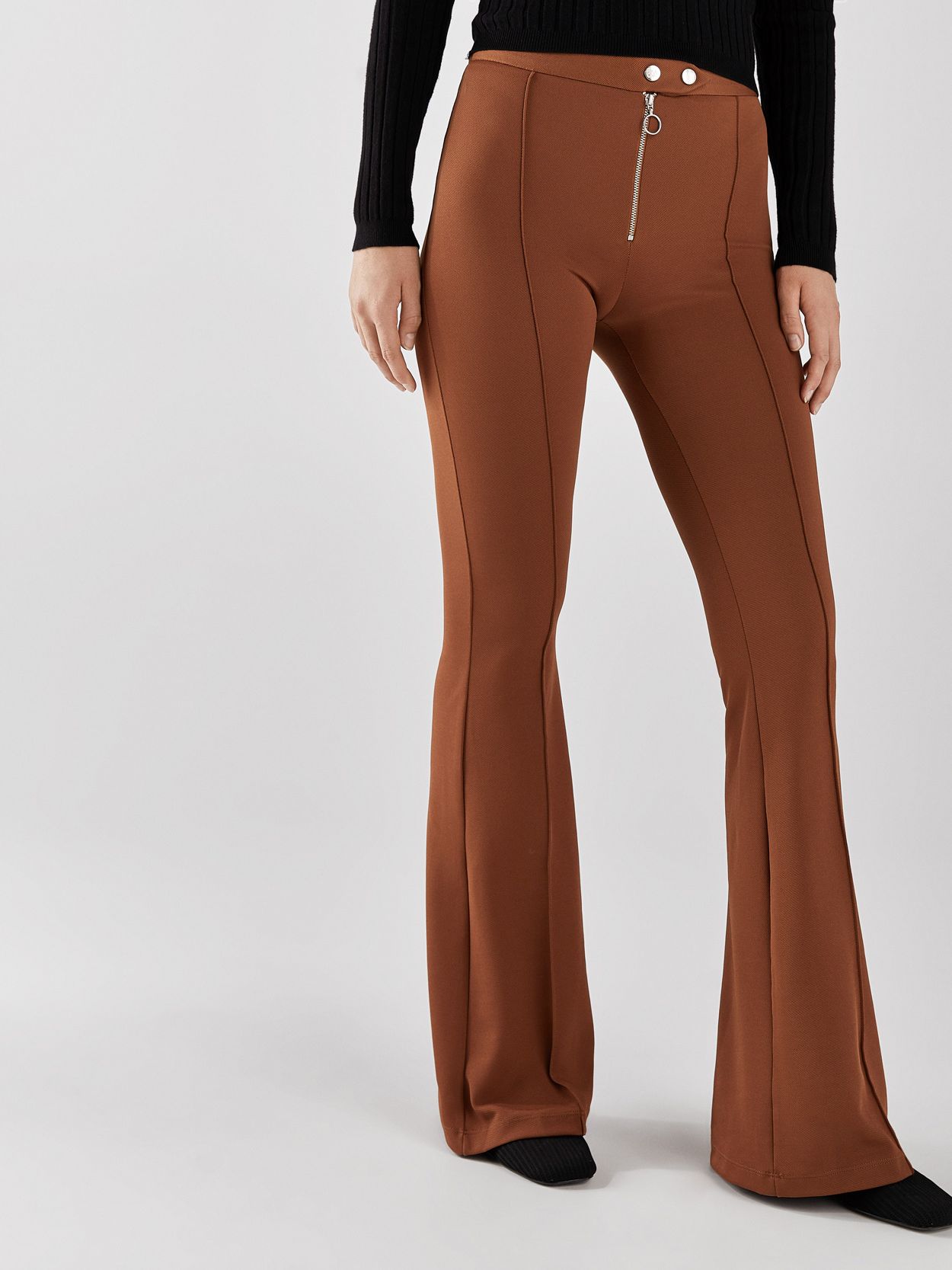 

Брюки Bershka 5096-187-778 L Коричневые