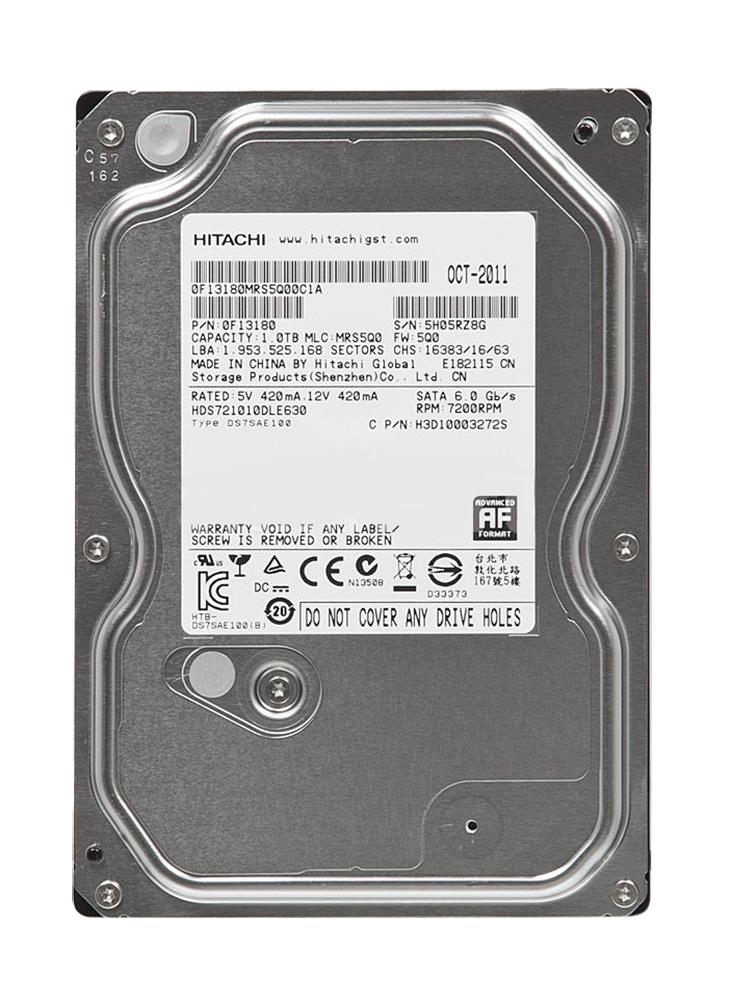 

Жесткий диск Hitachi HGST Deskstar HDD 1ТБ 7200об/м 32МБ 3.5" SATA III (HDS721010DLE630)