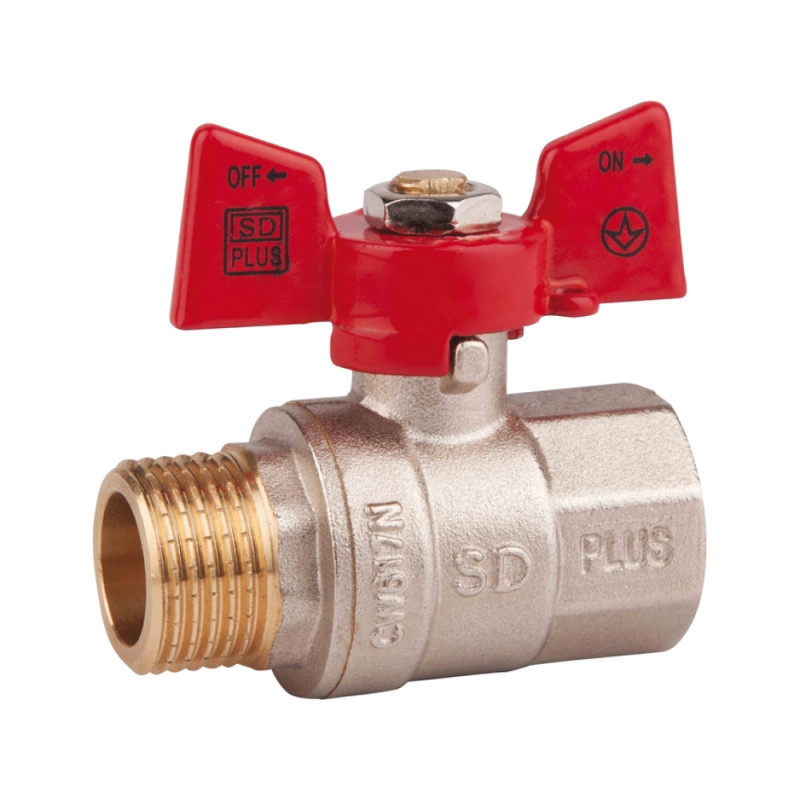 

Кран шаровой SD Plus 1" НВ бабочка PN40 SD607NW25PN40
