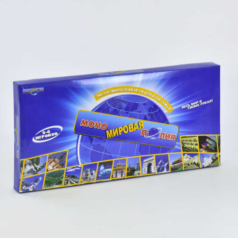

Игра "Монополия Мировая" в коробке на 2-6 человек, размер 50x50 см V-Toy