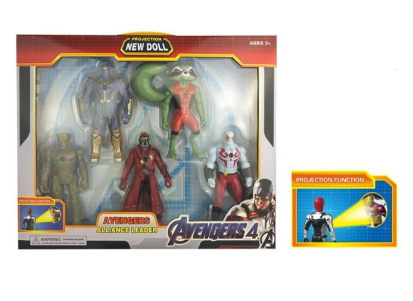 

Игрушечный набор "Стражи Галактики" из 5 фигурок с световыми эффектами V-Toy