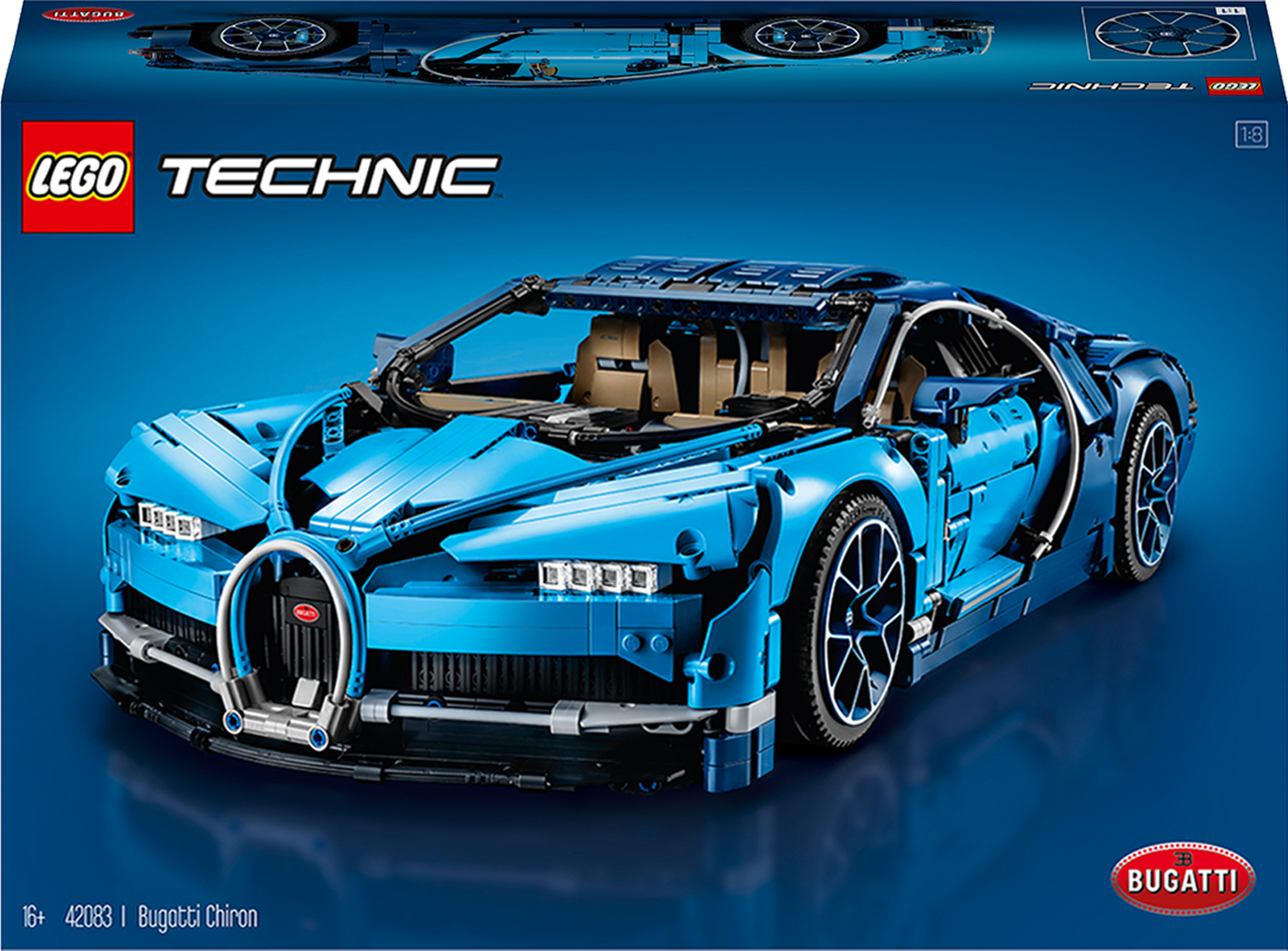 Акція на Конструктор LEGO TECHNIC Bugatti Chiron 3599 деталей (42083) (5702016116977) від Rozetka UA