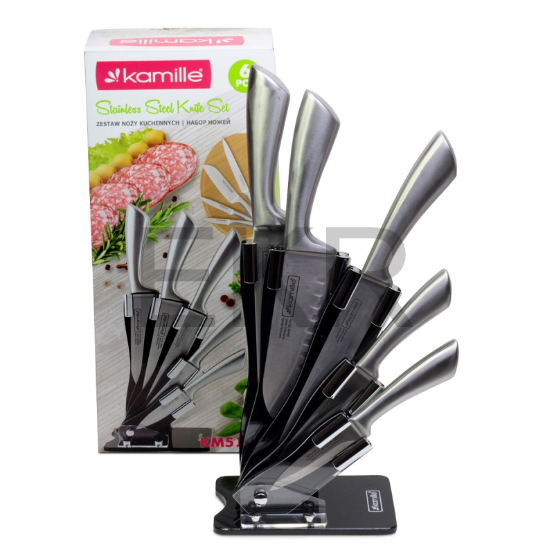 

Набор ножей Kamille 6 предметов из нержавеющей стали KM-5131