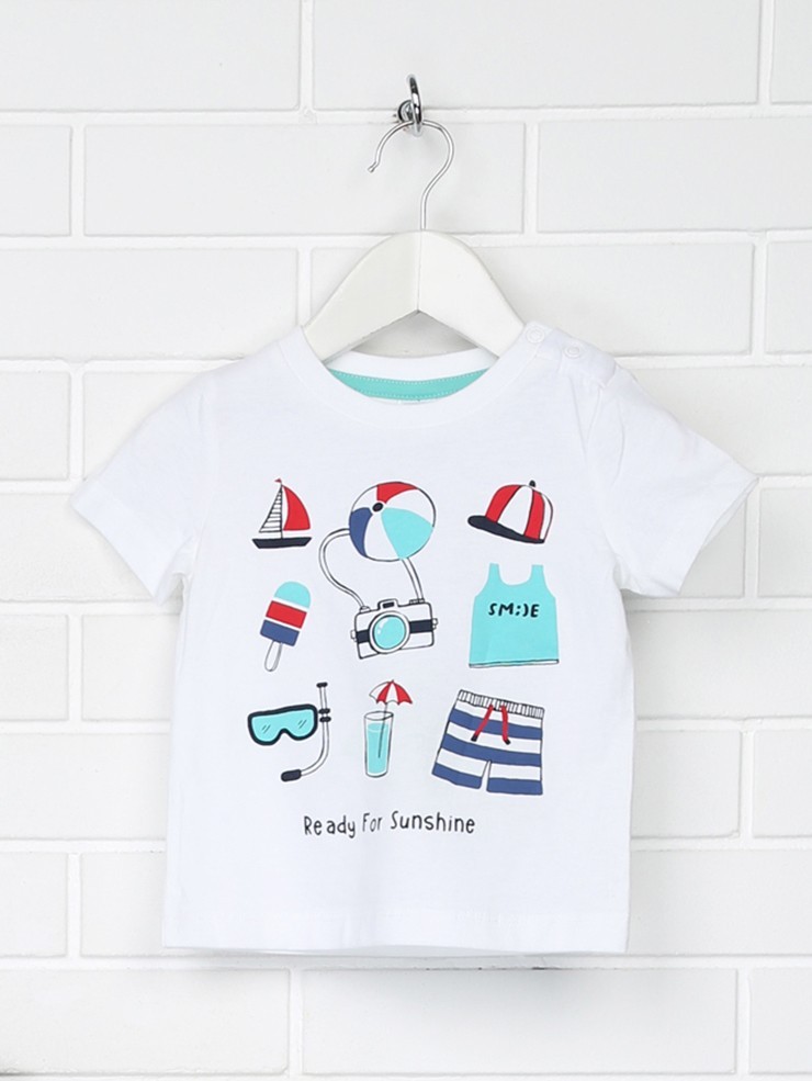 

Футболка Baby club CA31189 2-4 мес. (62 см.) белый