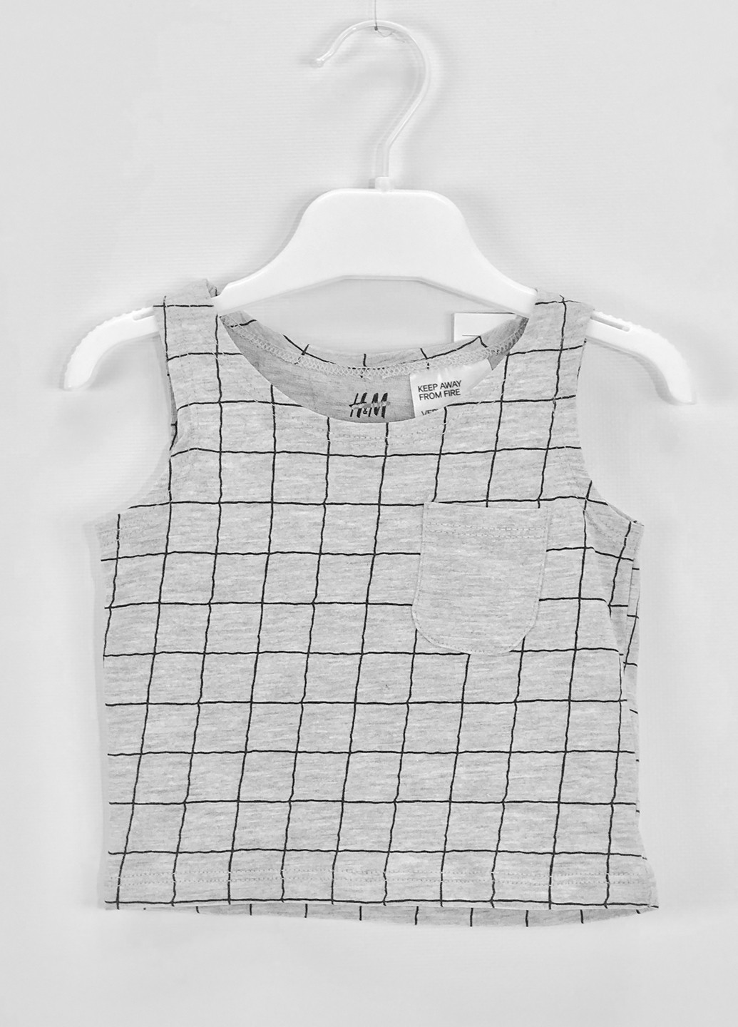 

Майка H&M KEL4620499 0-1 мес. (50 см.) серый