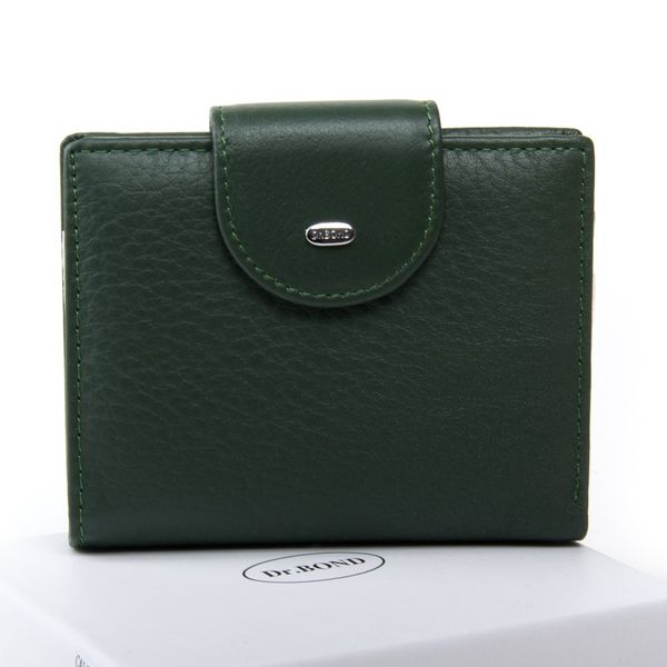 

Женский кожаный кошелек Classik DR. BOND WN-6 green