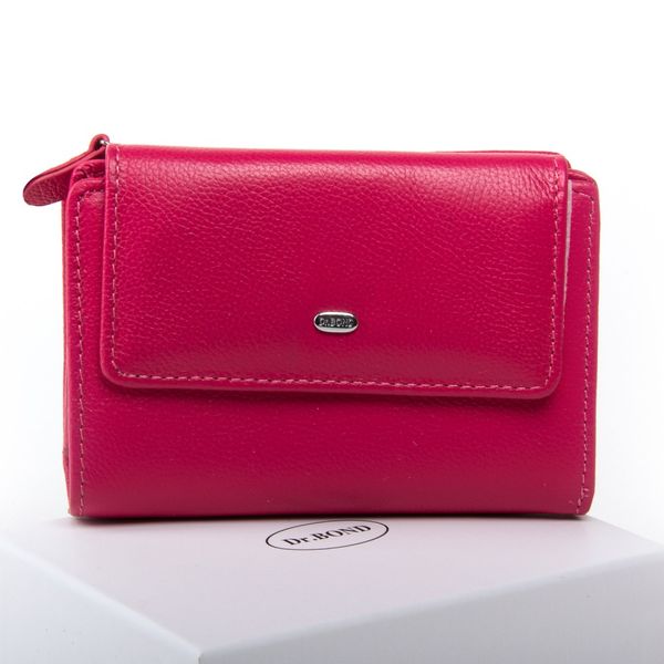 

Женский кожаный кошелек Classik DR. BOND WN-1 pink-red