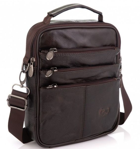 

Кожаная мужская сумка HD Leather NM24-218C
