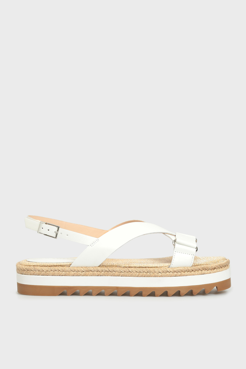 

Женские белые кожаные сандалии Schutz 38 S2091700070004U