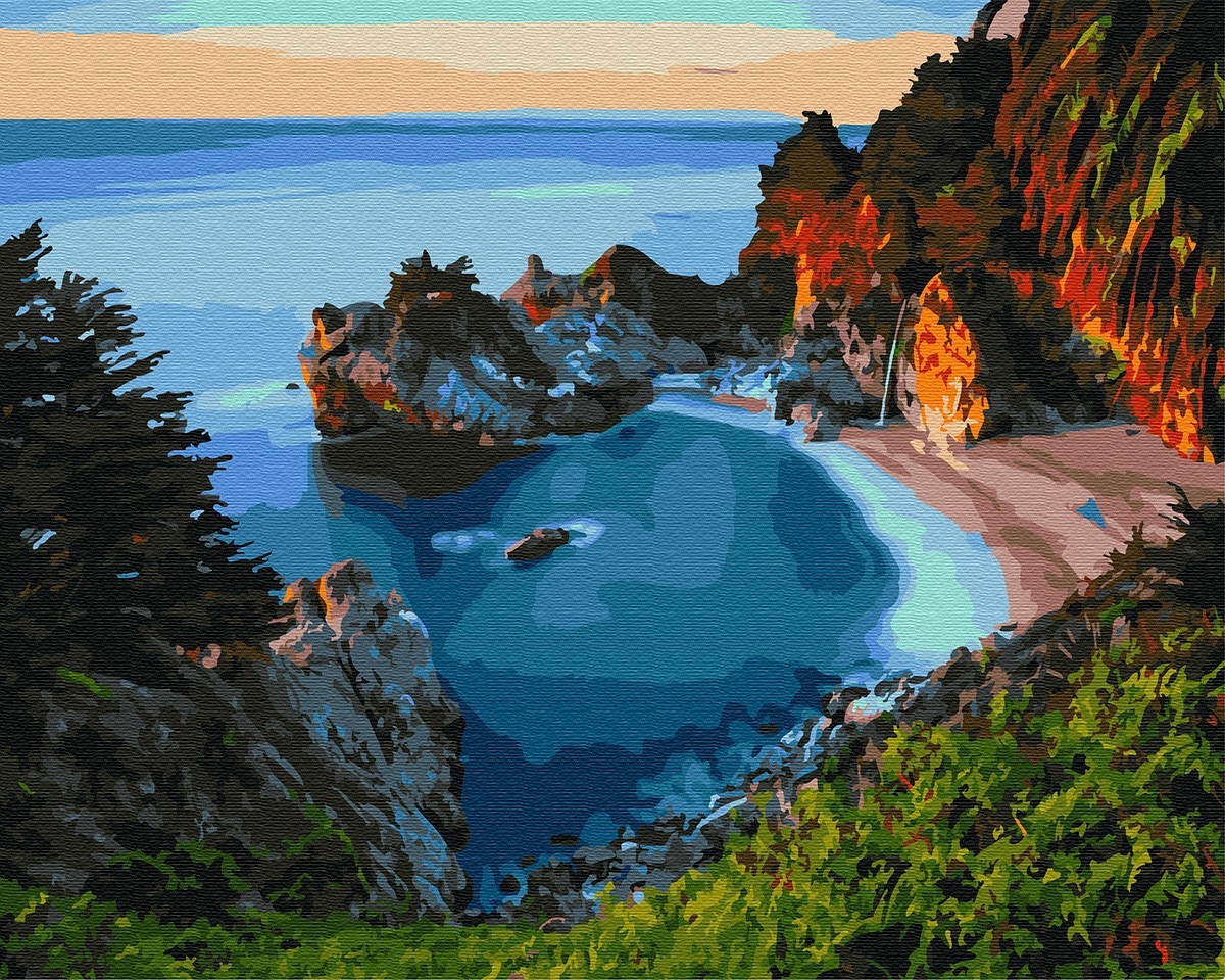 

Картина по номерам Морской залив, Brushme 40*50