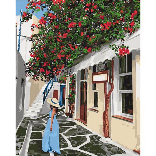 

Картина по номерам "Уютными улочками" КНО2263 Идейка (TC115107)