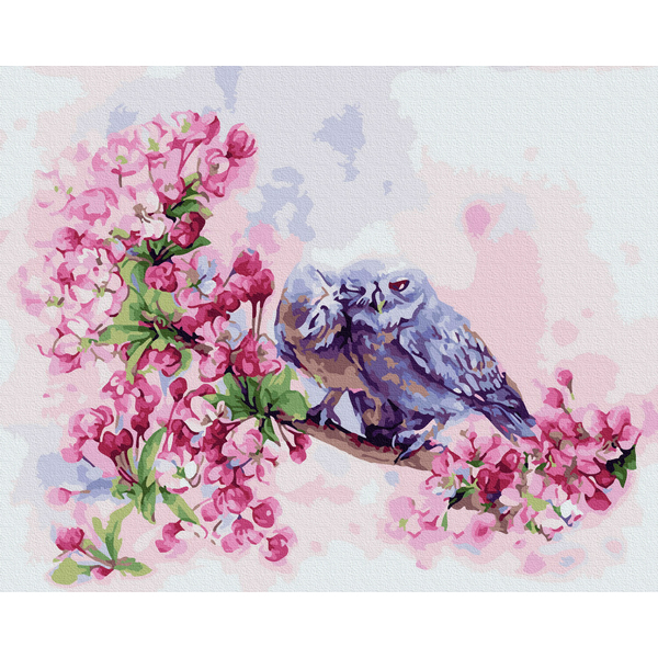 

Картина по номерам / анти-стресс раскраска Mono Art Влюбленные совушки (GX33240)