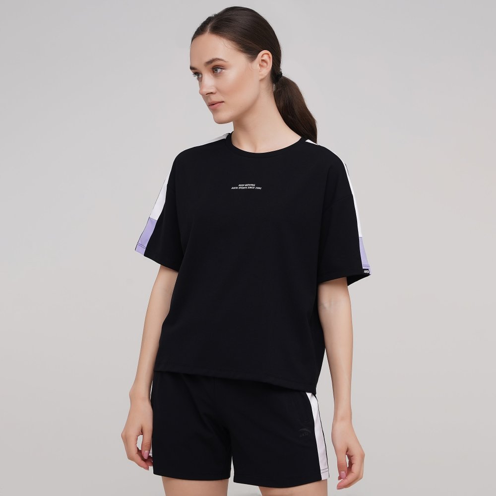 

Женская футболка Anta Ss Tee Черный 42 (ant862128121-3)