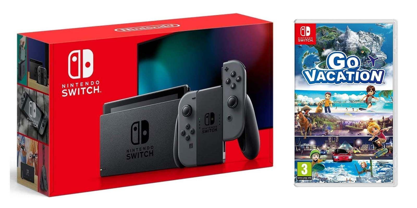 

Nintendo Switch Gray - Обновлённая версия + Go Vacation для Nintendo Switch