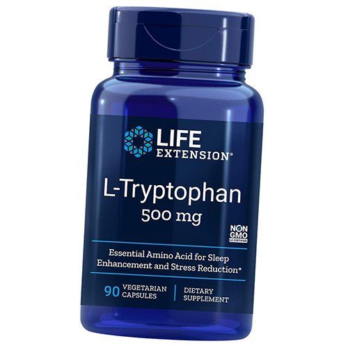 

Триптофан, L-Tryptophan 500, Life Extension 90вегкапс (27346001)