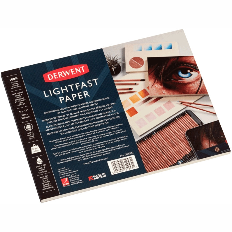 

Склейка для рисунка Derwent Lightfast 17,78х25,4см 20л. 300г/м2 (5028252612524)