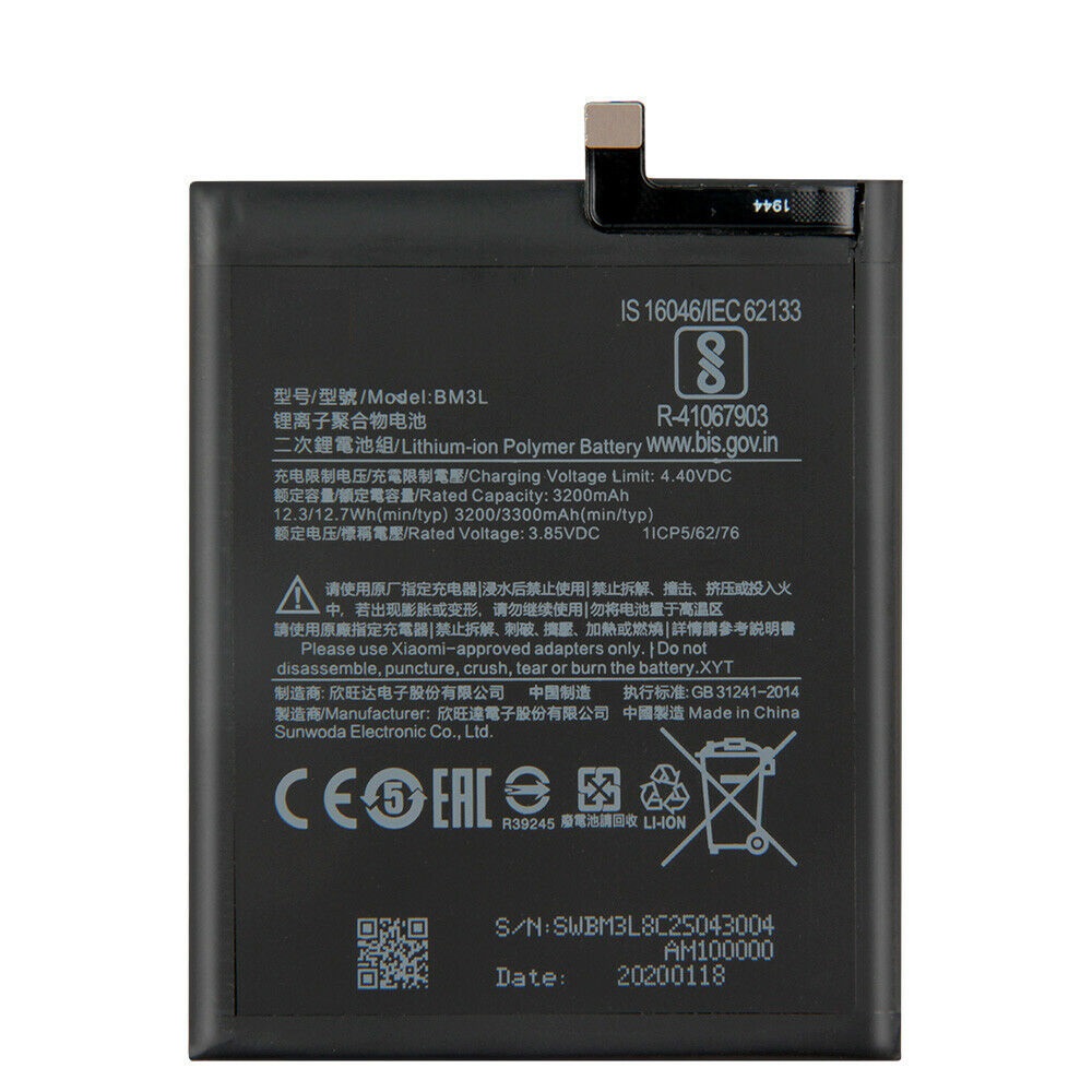 

Аккумулятор Xiaomi BM3L 3300mAh 4.4V Xiaomi 9 MI9 M9 MI 9 PowerPlant