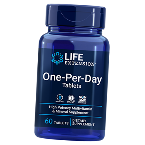 

Мультивитамины, One-Per-Day Tablets, Life Extension 60таб (36346016)