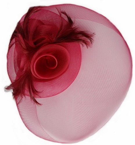 

Вуалетка Леди бордовая