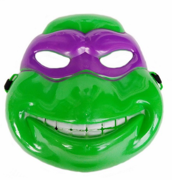 

Маска Черепашка ниндзя (сиреневые очки) зеленая с сиреневым