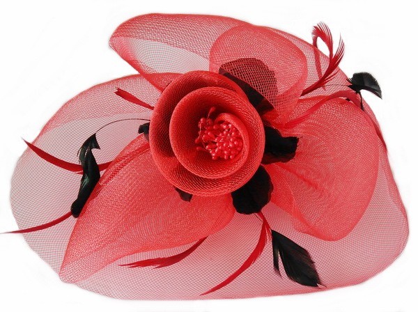 

Вуалетка Элегантность красная