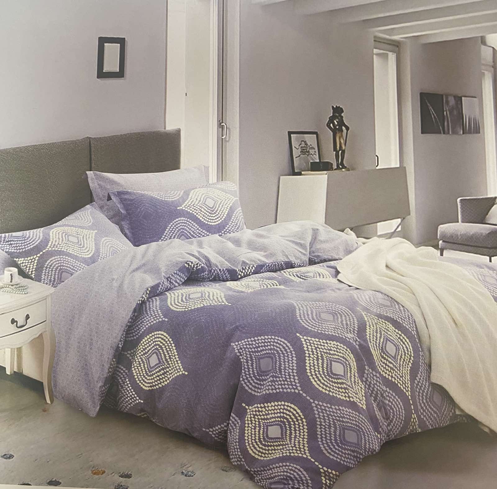 

Комплект постільної білизни Шем Royal satin 150Х215 основний фіолетовий 02