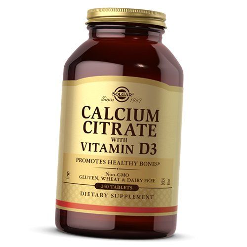 

Цитрат Кальция и Витамин Д3, Calcium Citrate with Vitamin D3, Solgar 240таб (36313034)