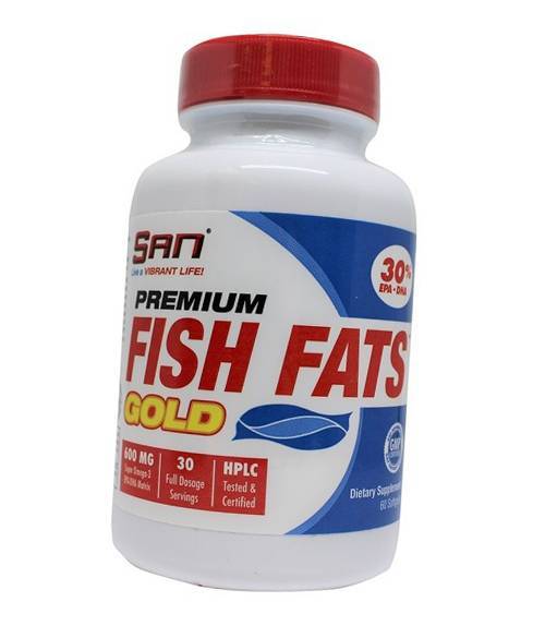

Жирные кислоты, Омега 3, Premium Fish Fats Gold, San 120гелкапс (67091002)
