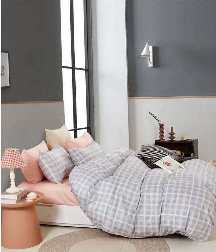 

Комплект постельного белья Qili Home Textile Сатин №Rsp1605R Двухспальный 180х215 Серо-розовый
