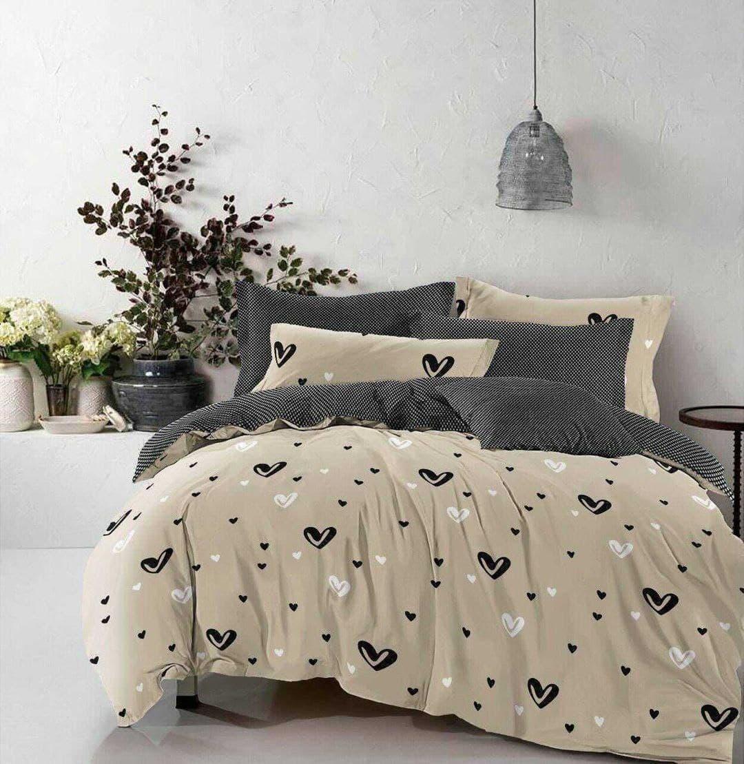 

Комплект постельного белья Qili Home Textile Сатин №S1012 Полуторный 150х210 серо-бежевый