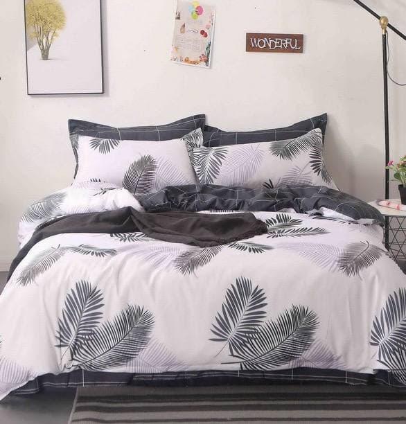 

Комплект постельного белья Qili Home Textile Софткоттон №3345895 Евро 200х220, Бело-серый перо