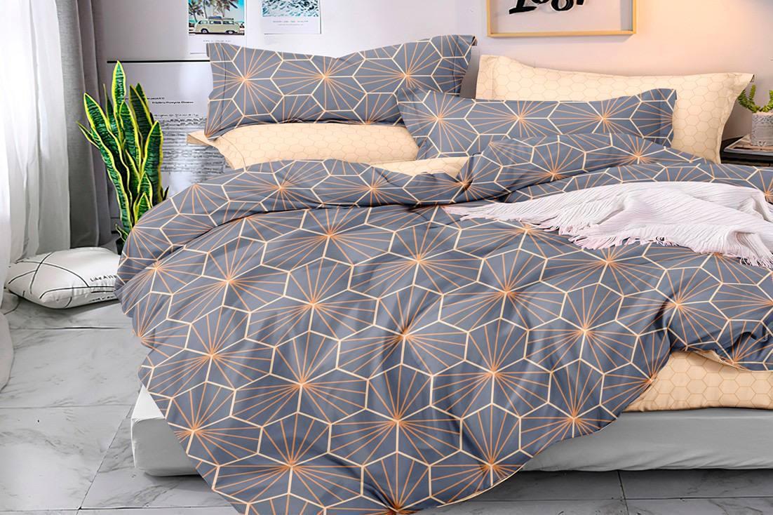 

Комплект постельного белья Qili Home Textile ранфорс №R1007 Двуспальный 180х215 разноцветный
