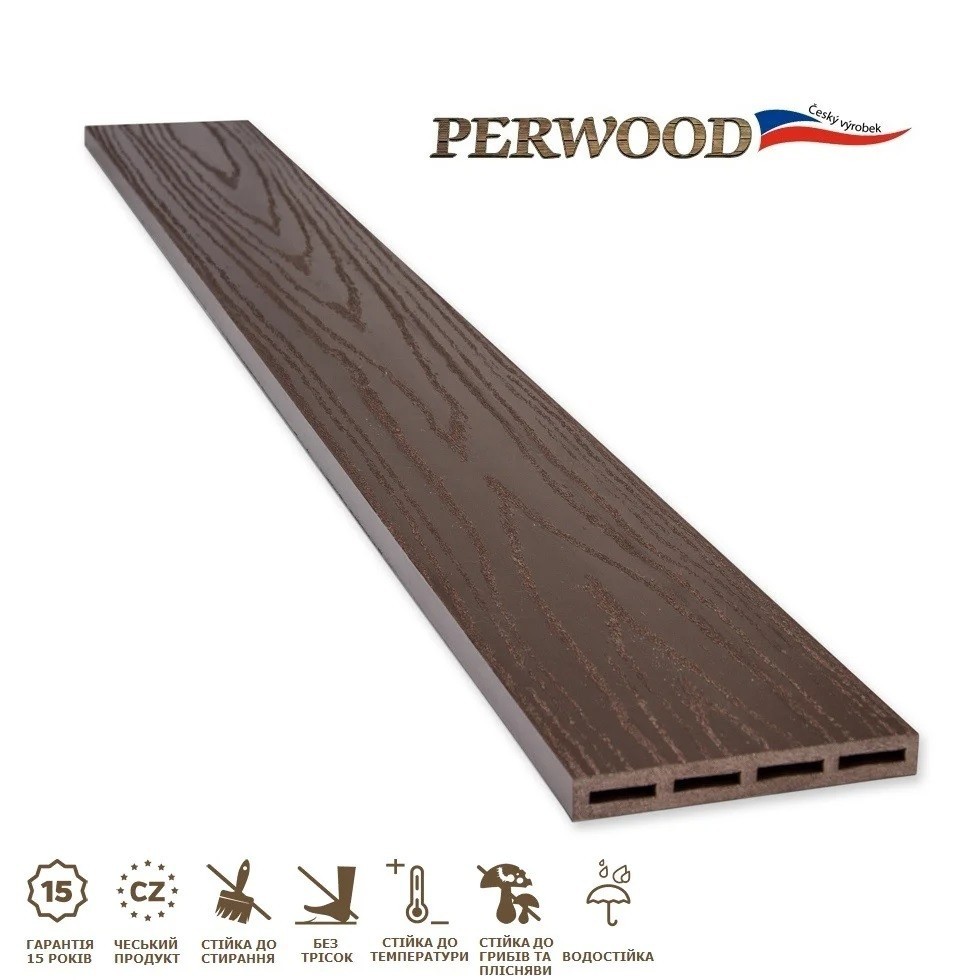 

Доска для заборов Perwood Fence Home Темный Каштан 120х15х2000 мм (524233)