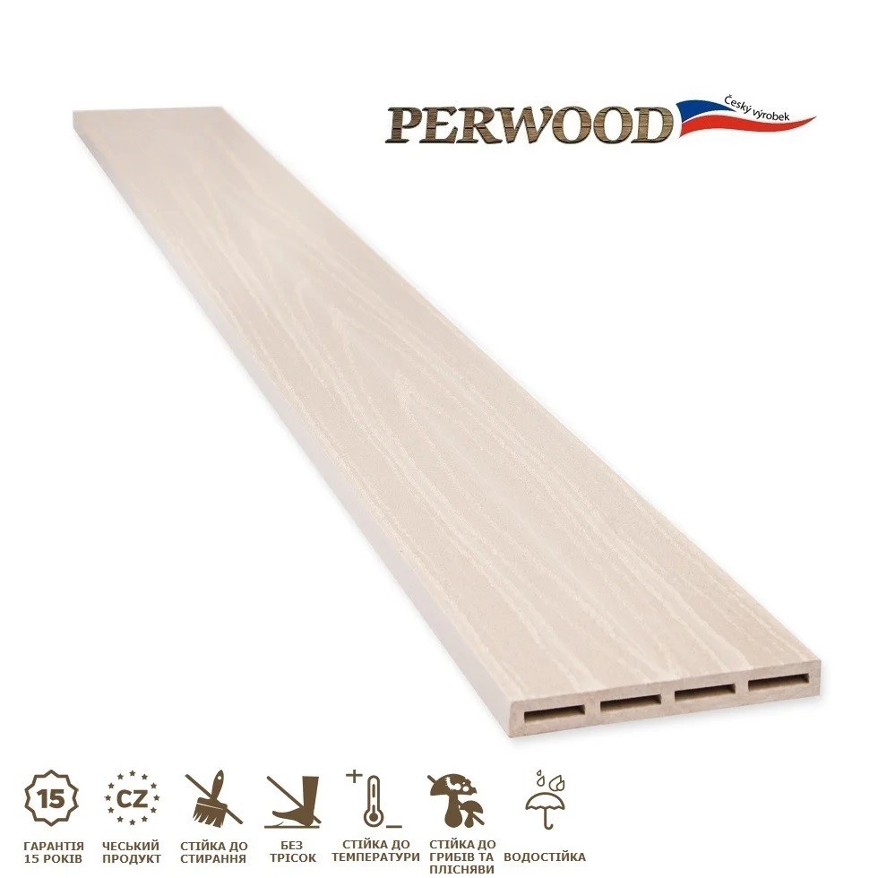 

Доска для заборов Perwood Fence Home Слоновая Кость 120х15х2000 мм (524232)